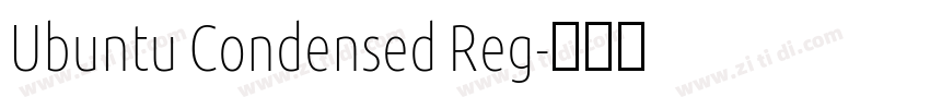Ubuntu Condensed Reg字体转换